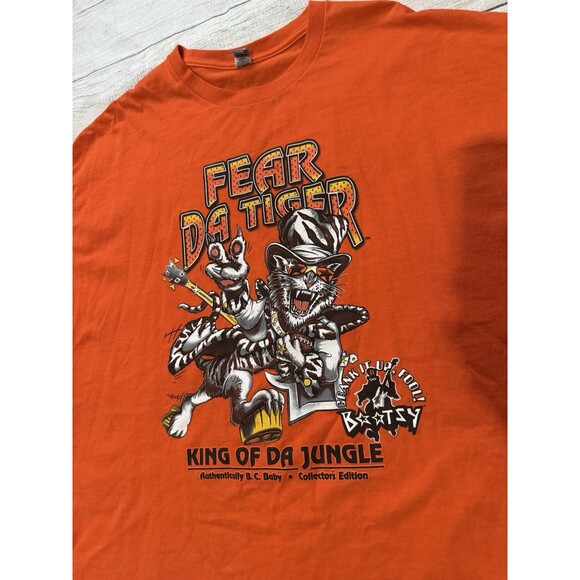 Bootsy Collins Cincinnati Bengals T Shirt Fear Da Tiger XL? No Tag See Dimension - Picture 2 of 7